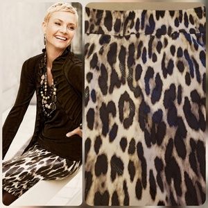 Chico's Leopard Pencil Skirt